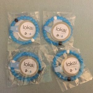 4 Blue Limited Edition Lokai Bracelets!!